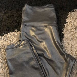 Black Metallic Athleta Pants
